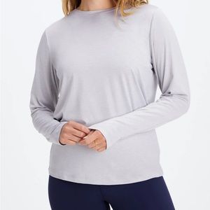 Fabletics tee Size XXL color: light heather grey